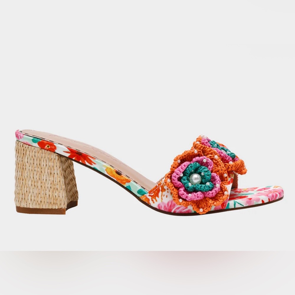 Betsey Johnson Dietrich Multicolor Sandal,‎ Size 6.5, NIB